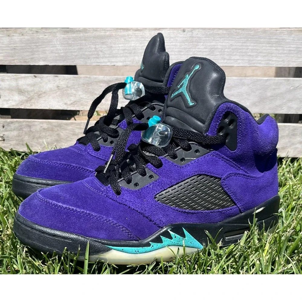 Jordan Air Jordan 5 Retro Shoes Mens Size 9‎ Purple Alternate Grape 136027-500